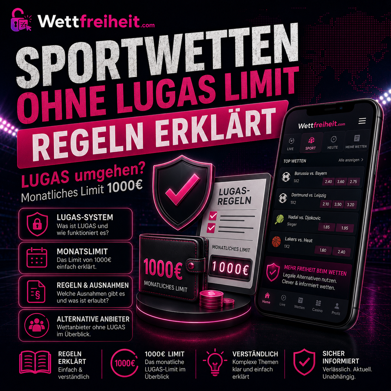 Sportwetten ohne LUGAS Limit