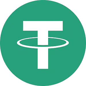 Tether USDT Logo für Wettanbieter mit Tether