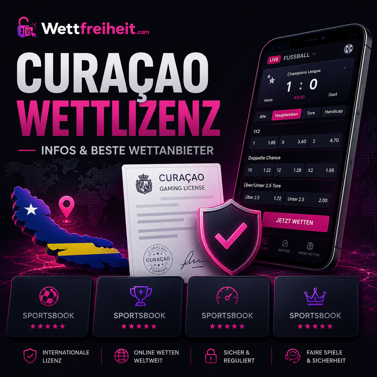 Wie sicher und seriös ist die Sportwetten Lizenz aus Curacao?