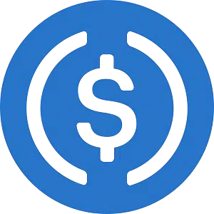 USDC Logo für Wettanbieter mit USD Coin