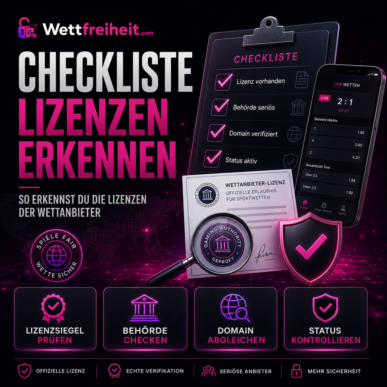 Mit diesen Tricks erkennst du unsichere Sportwetten Lizenzen