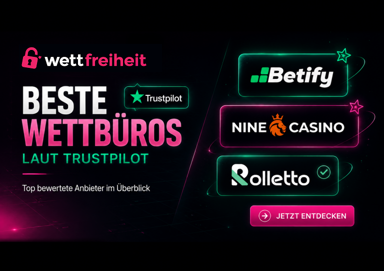 Beste Wettanbieter ohne OASIS laut Trustpilot Bewertungen