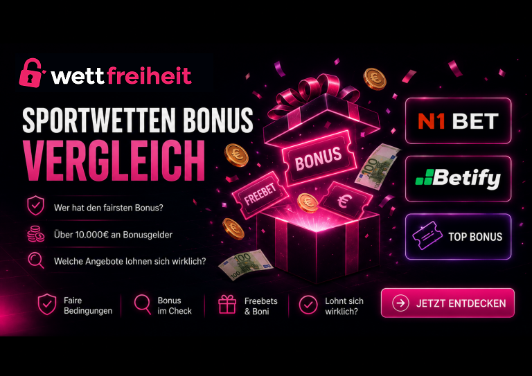 Sportwetten Bonus ohne OASIS und LUGAS im Wettfreiheit Vergleich